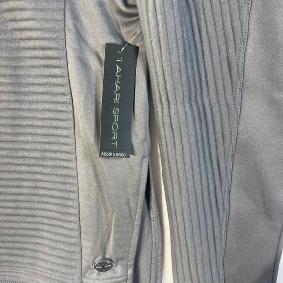 Tahari Sport Turtleneck Pullover | Grey | Size: Medium - Picture 10 of 15